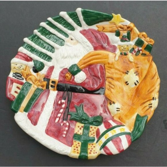 Santa Platter Rosegarden Tray - Picture 2 of 10